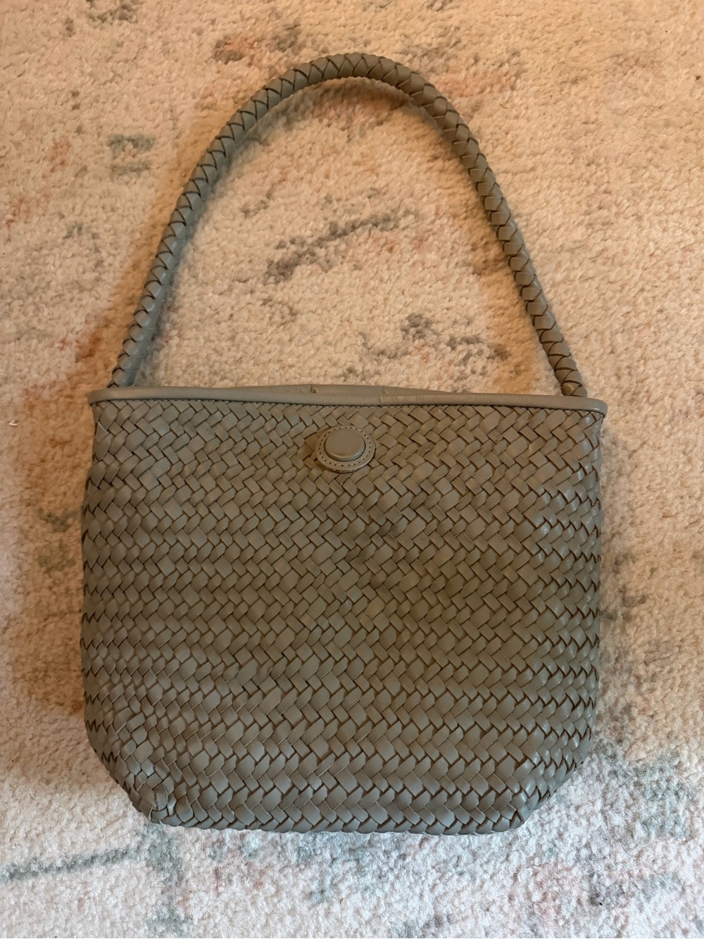 Madewell Woven Shoulder Bag in Cloudy Sky
